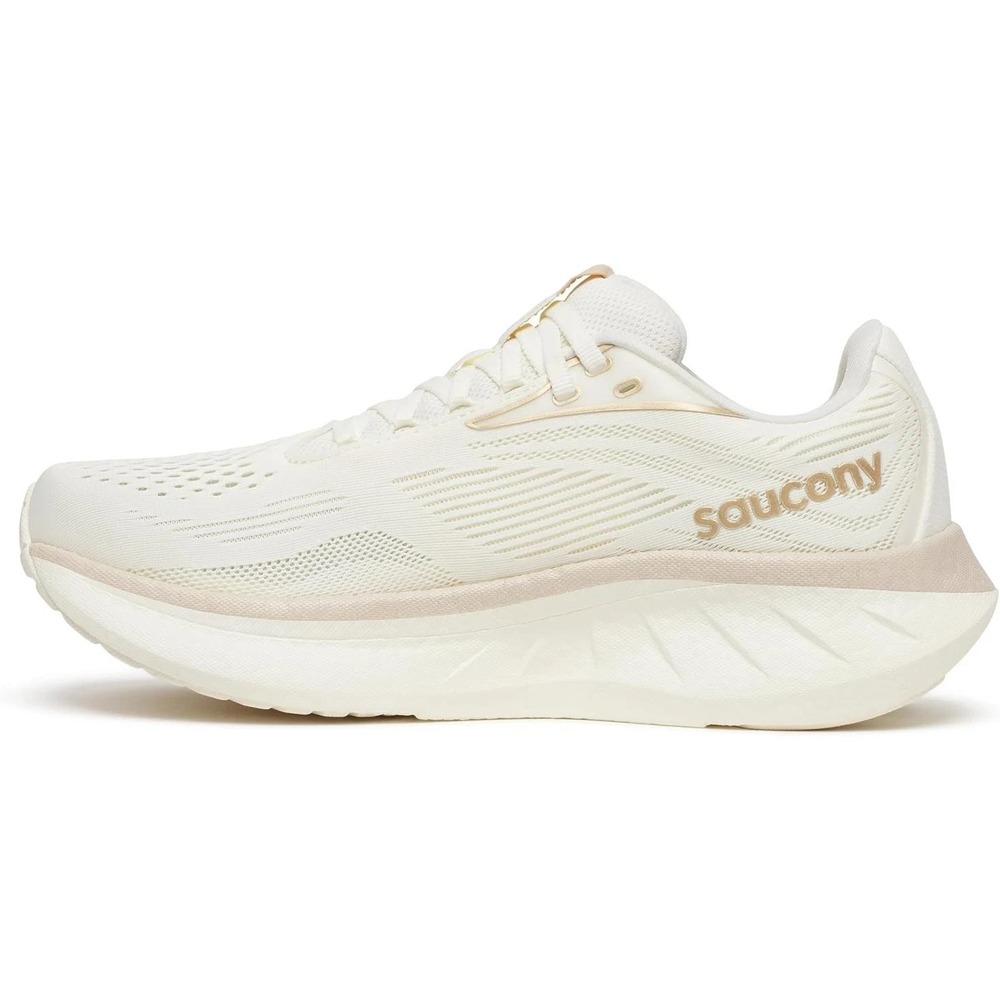 Womens Size 8- Saucony Ride 18 Running Shoes Vanilla Rose Gold S11000-104 NEW - Picture 3 of 7